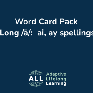 Word Card Pack (Long ā:  ai, ay spellings)