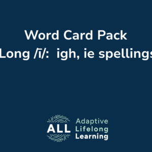 Word Card Pack (Long ī: igh, ie spellings)