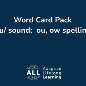 Word Card Pack (/ou/ sound: ou, ow spellings)